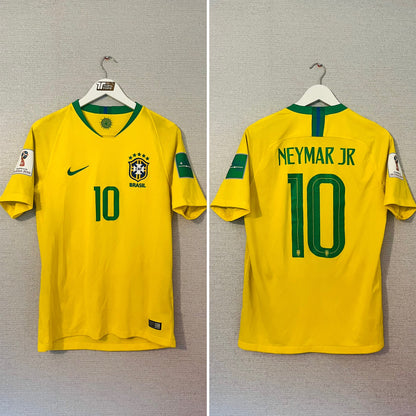 Brazil home football shirt            W/C 2018 Neymar Jr Medium