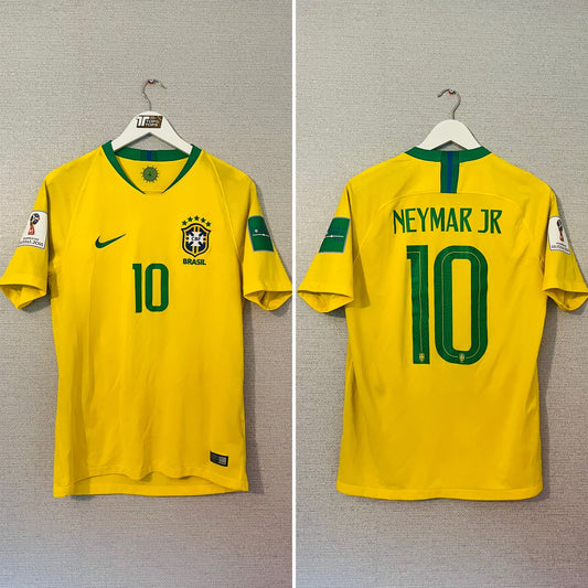 Brazil home football shirt            W/C 2018 Neymar Jr Medium