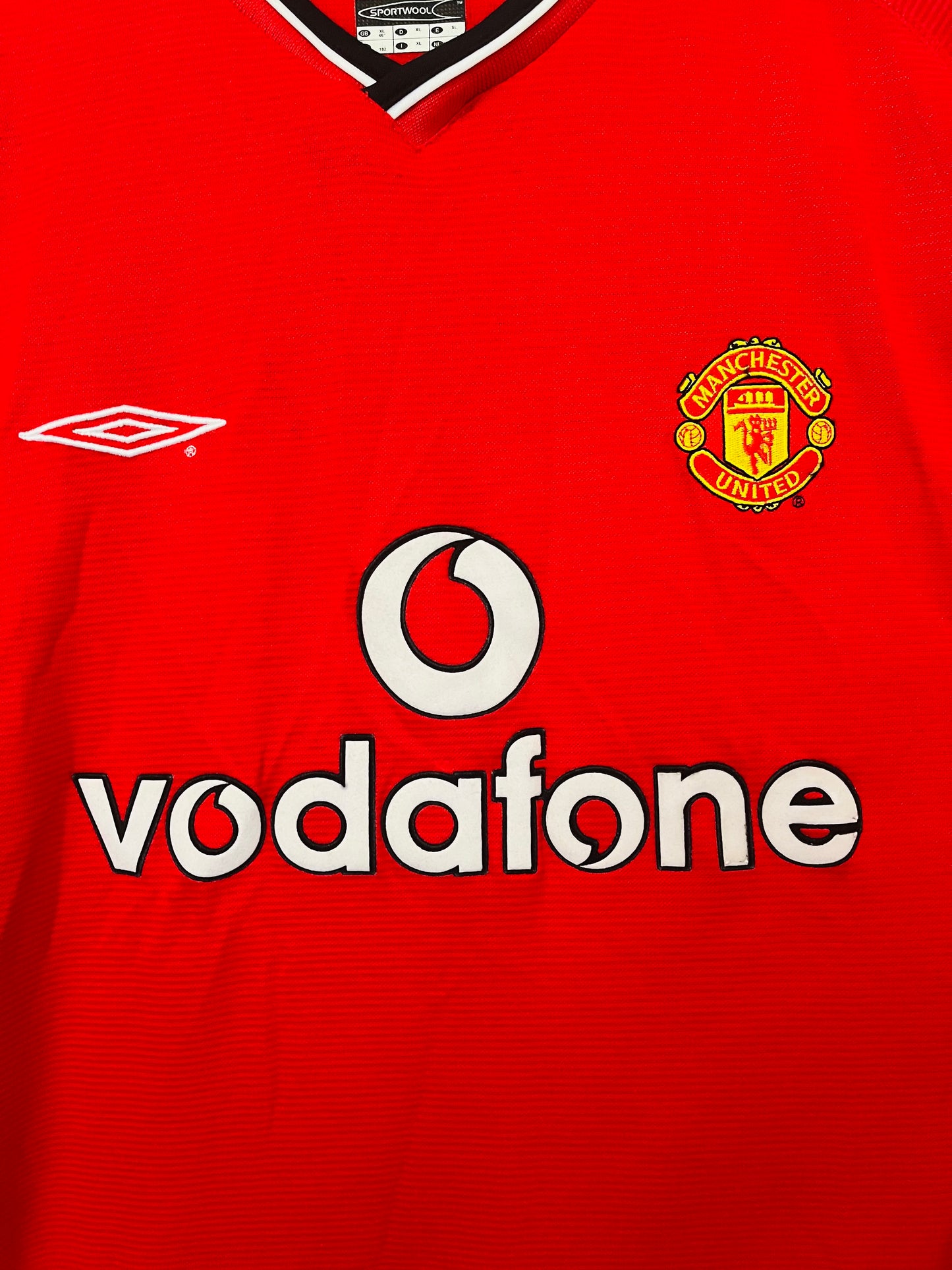 Manchester United home football shirt 200/01 Keane XL