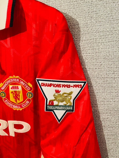 Manchester United home football shirt 1993/94 Irwin Large