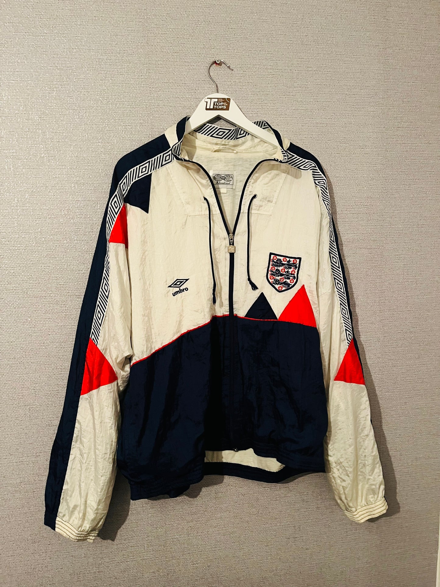 England track (shell suit) jacket top World Cup 1990 XL