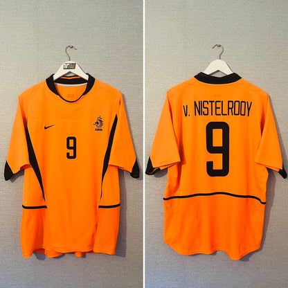 Holland Netherlands home football shirt 2002/04 Van Nistelrooy Large