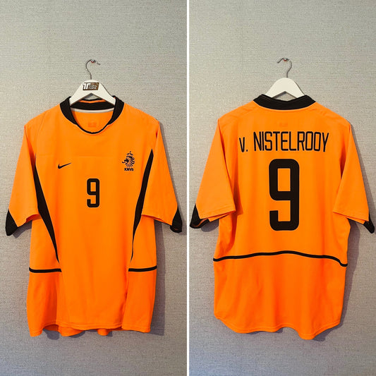 Holland Netherlands home football shirt 2002/04 Van Nistelrooy Large