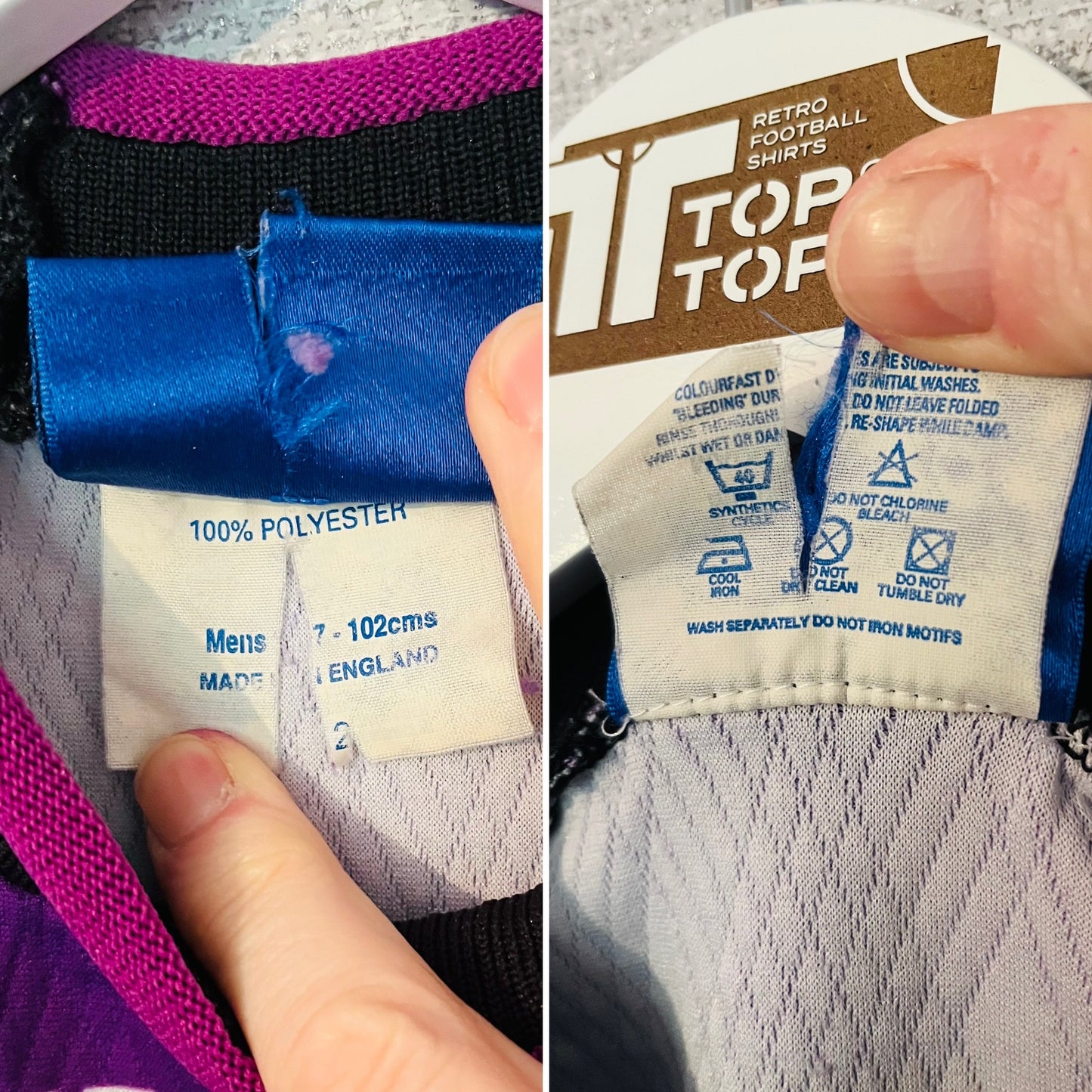 Manchester United goalkeeper football shirt 1996/97 Medium