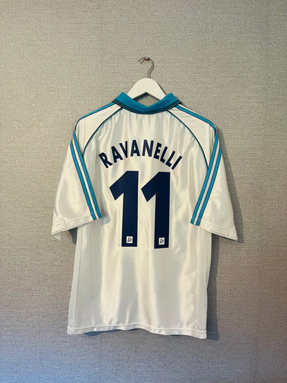 Olympique Marseille home football shirt 1998/99 Ravanelli Large
