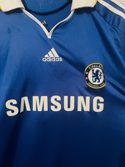 Chelsea home football shirt 2008/09 Drogba Large
