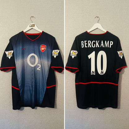 Arsenal away football shirt 2002/03 Bergkamp Large