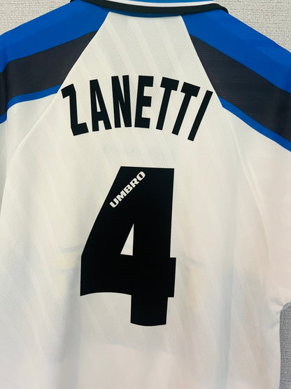 Inter Milan away football shirt 1996/97 Zanetti XL