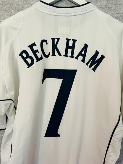 England home football shirt        W/C 2002 Beckham XL