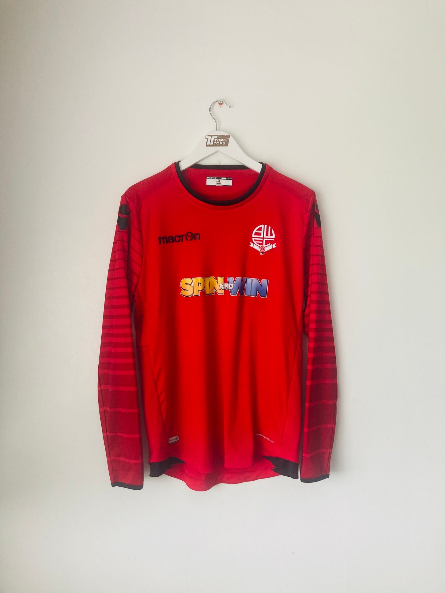 Bolton Wanderers goalkeeper football shirt 2016/17 Large