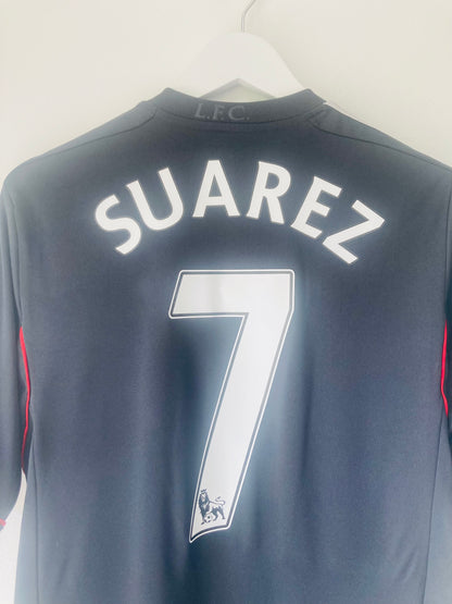 Liverpool away football shirt 2011/12 Suarez Medium