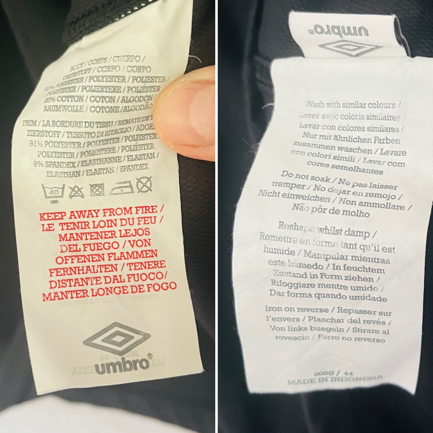 Manchester City away football shirt 2009/10 Kompany Large