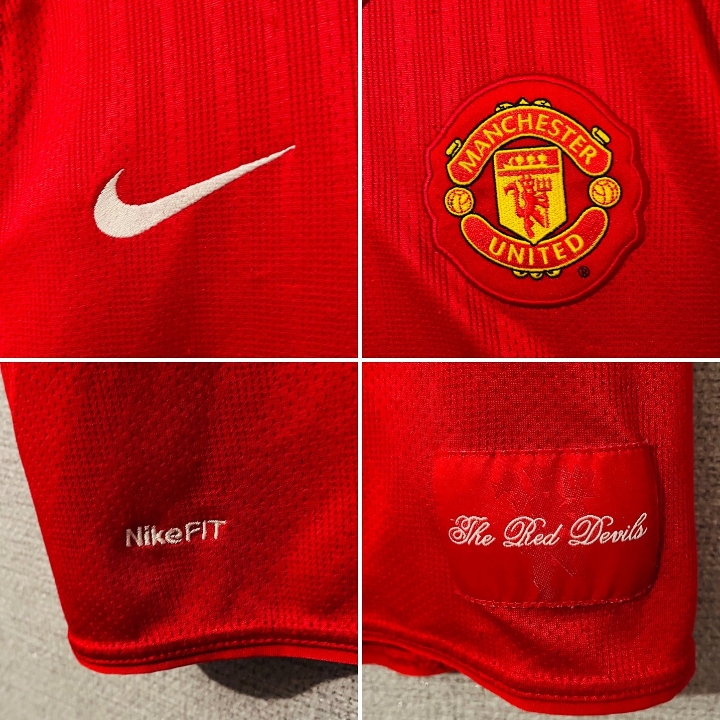 Manchester United home football shirt 2007/09 CR7 Medium