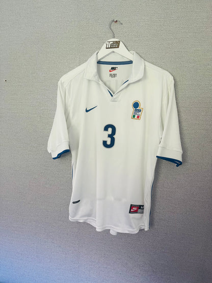 Italy away football shirt W/C 1998 Maldini Medium