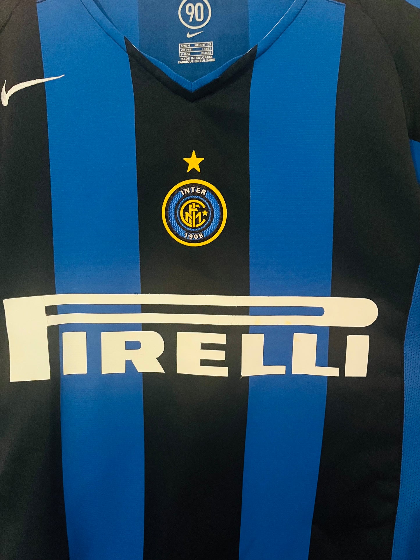 Inter Milan home football shirt 2004/05 Adriano Medium