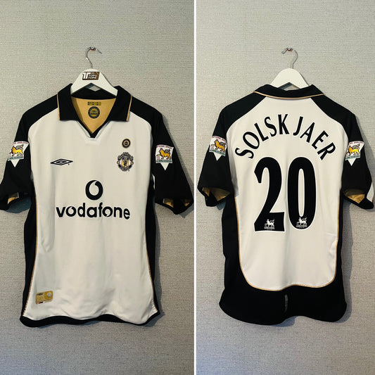 Manchester United away reversible football shirt 2001/02 Solskjaer Medium