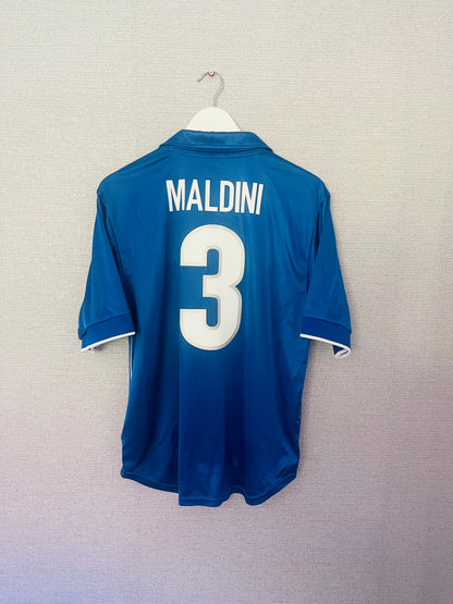 Italy home football shirt W/C 1998 Maldini Medium
