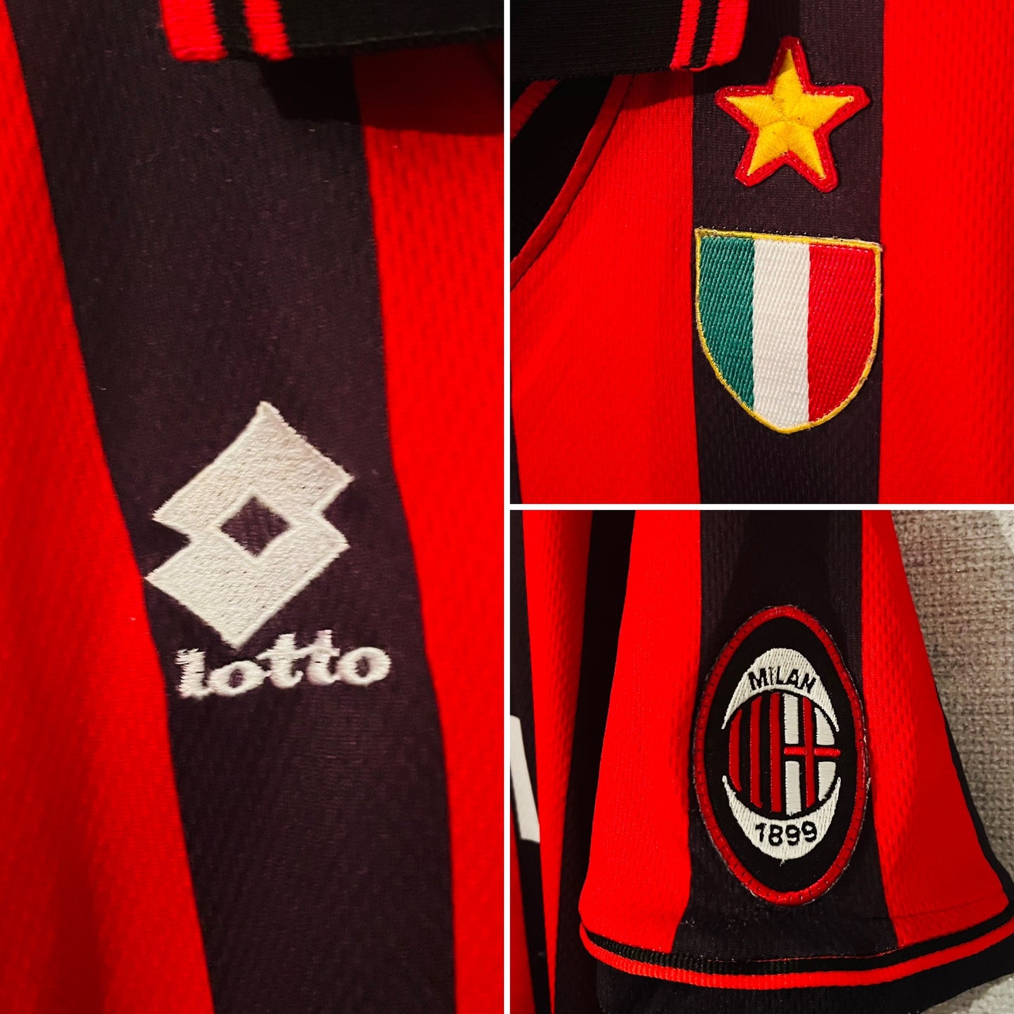 AC Milan home football shirt 1996/97 Baggio XL