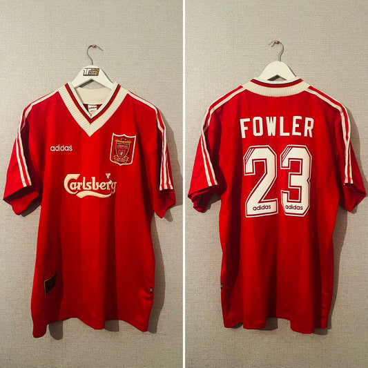 Liverpool home football shirt 1995/96 Fowler XXL
