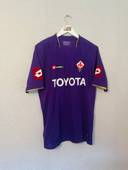Fiorentina home football shirt 2007/08 Vieri Large