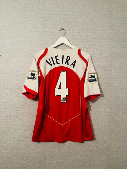 Arsenal home football shirt 2004/05 Vieira Large