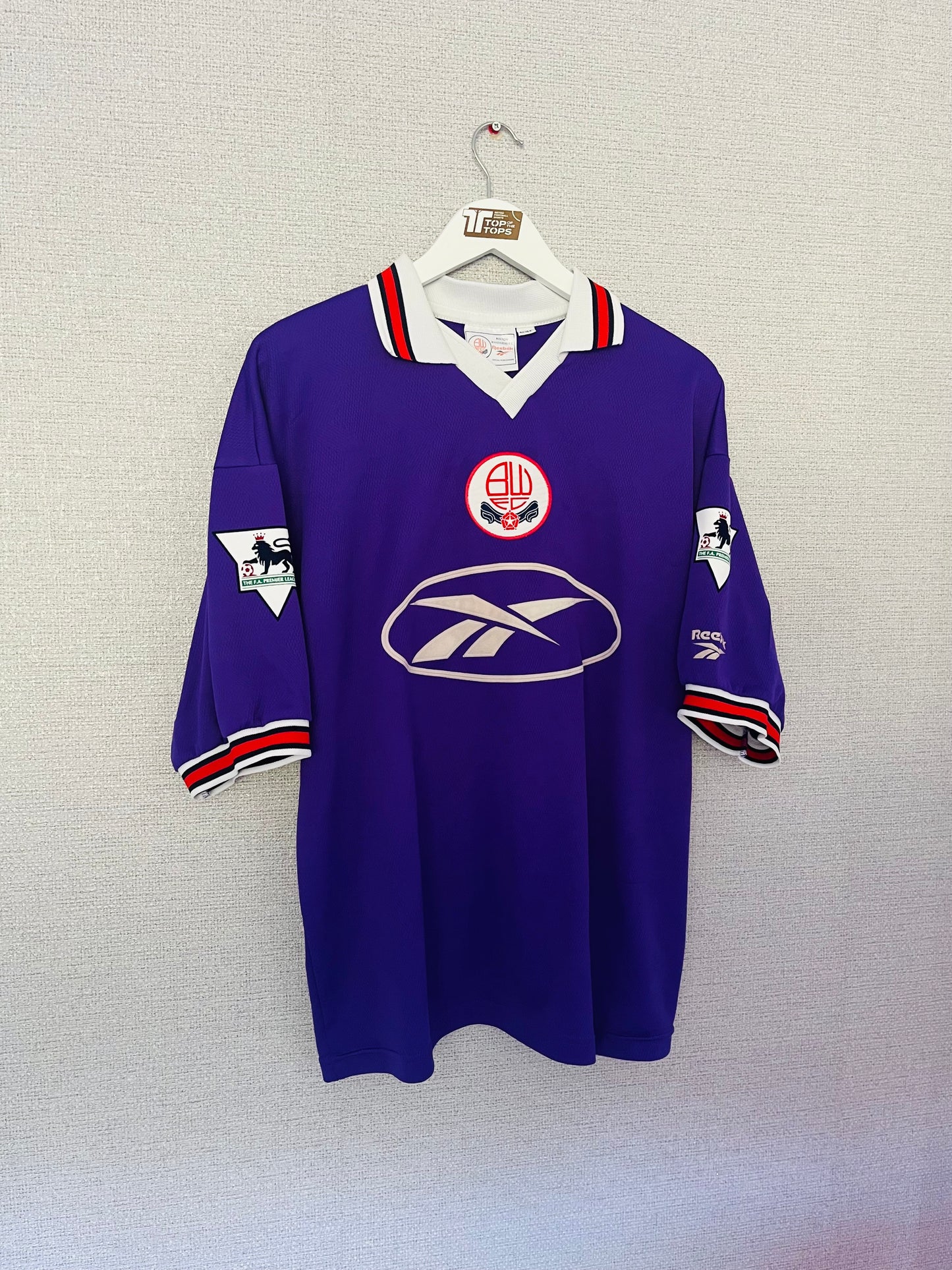 Bolton Wanderers away football shirt 1997/98 Fish Large