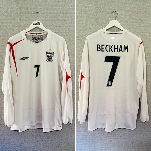 England home football shirt W/C 2006 Beckham XL