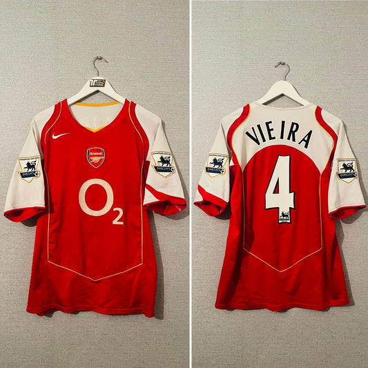 Arsenal home football shirt 2004/05 Vieira Large