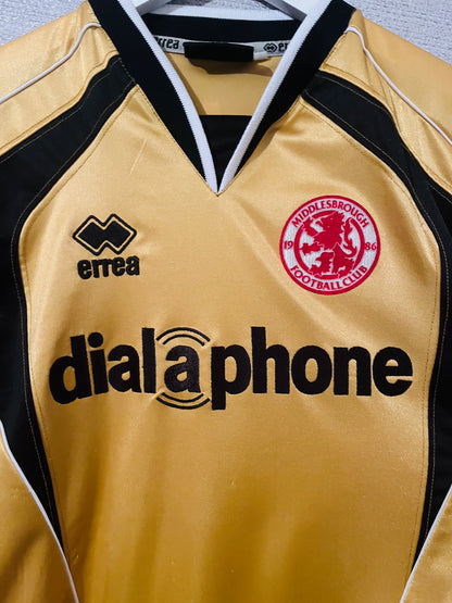 Middlesbrough goalkeeper football shirt 2003/04 Schwarzer Medium