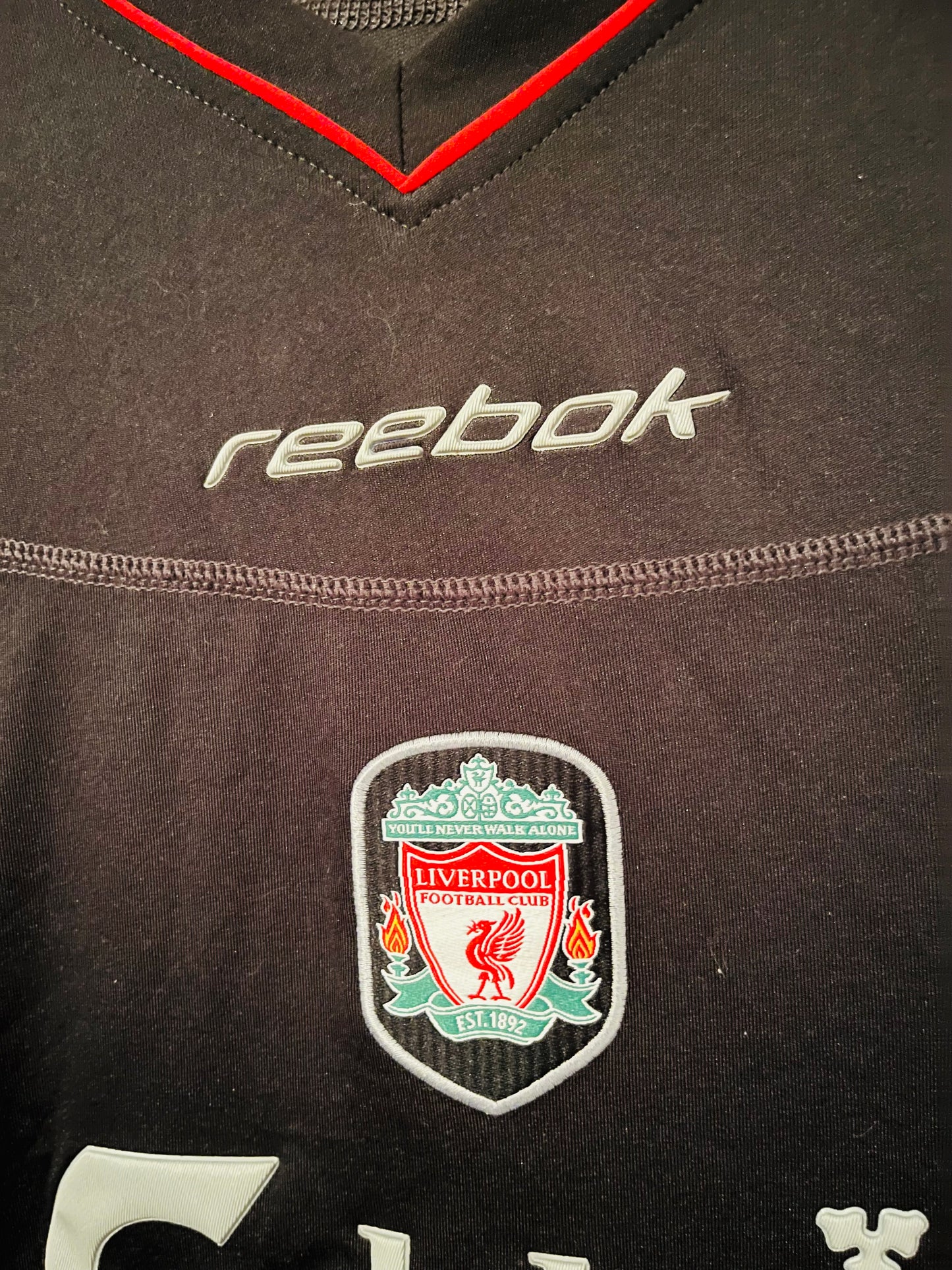 Liverpool away football shirt 2002/03 Gerrard Large