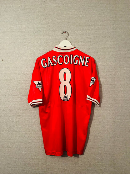 Middlesbrough home football shirt 1998/99 Gascoigne Large