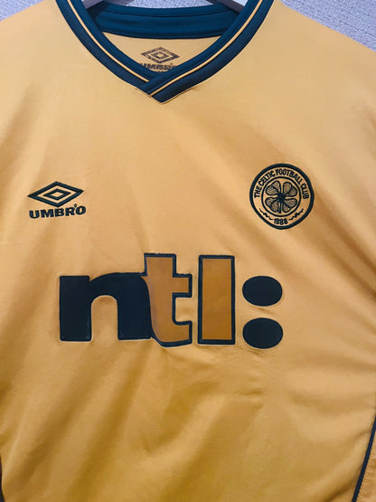 Glasgow Celtic away football shirt 2000/01 Larsson XXL