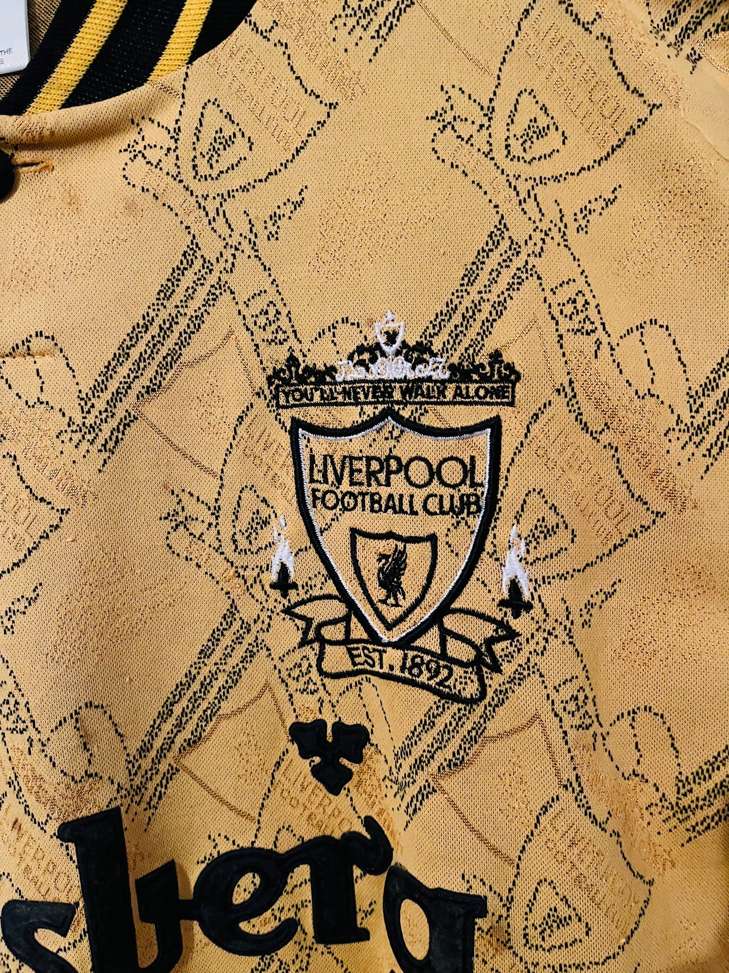 Liverpool third football shirt 1993/95 Small