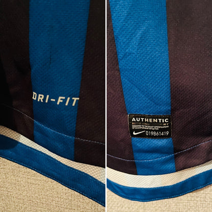 Inter Milan player version home football shirt 2011/12 Milito XXL