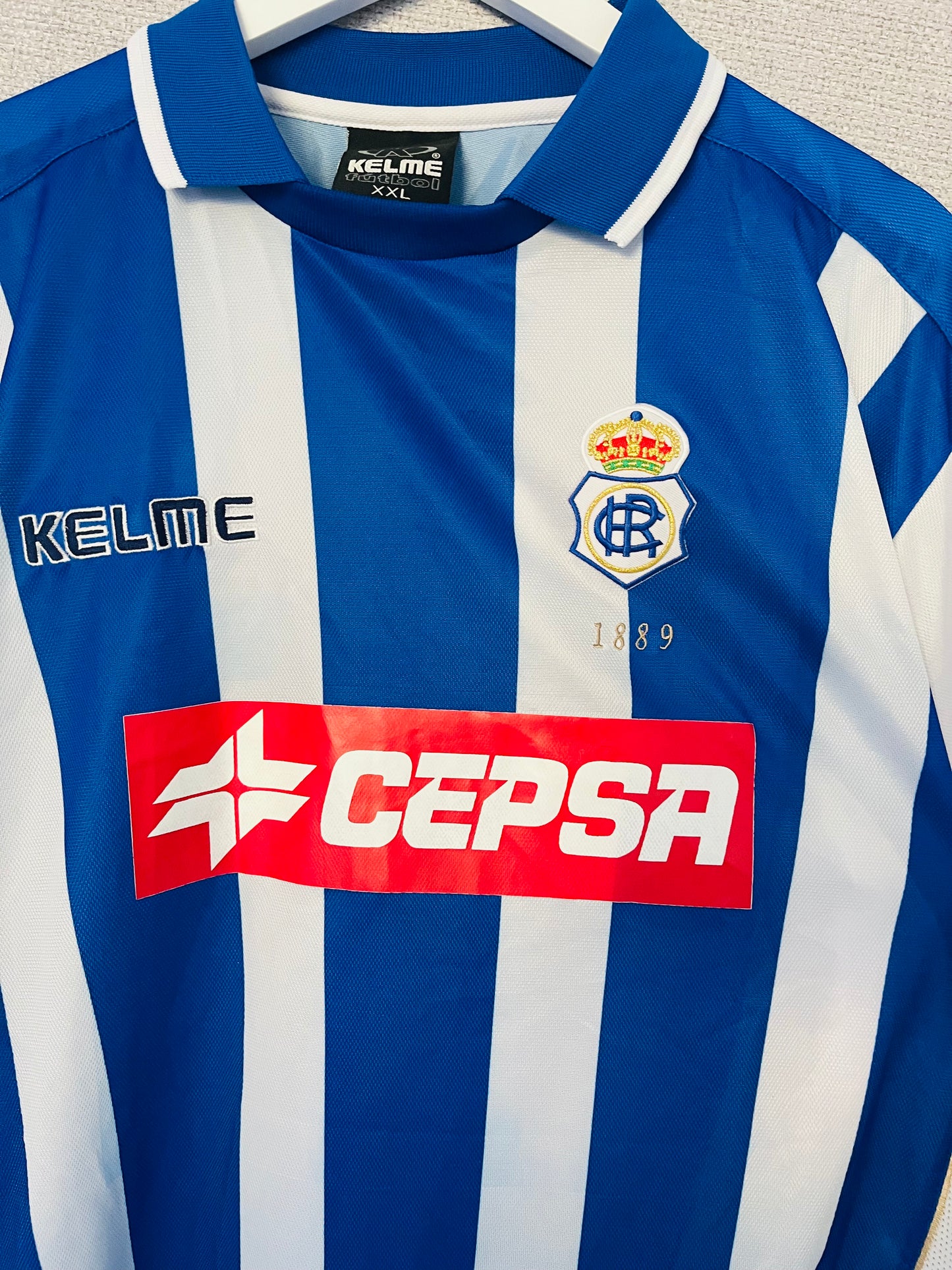 Recreativo Huelva home football shirt 2002/03 XXL