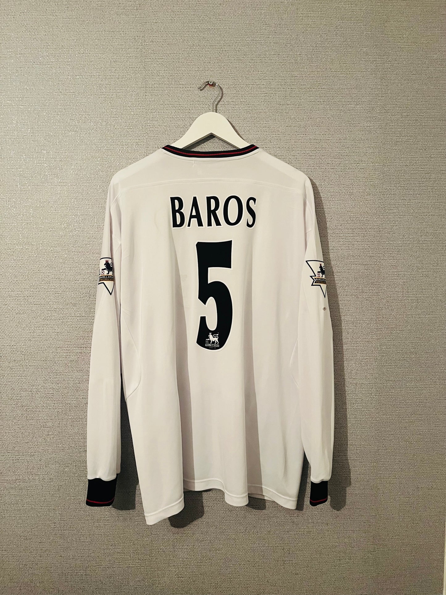Liverpool away football shirt 2003/04 Baros XXL L/S