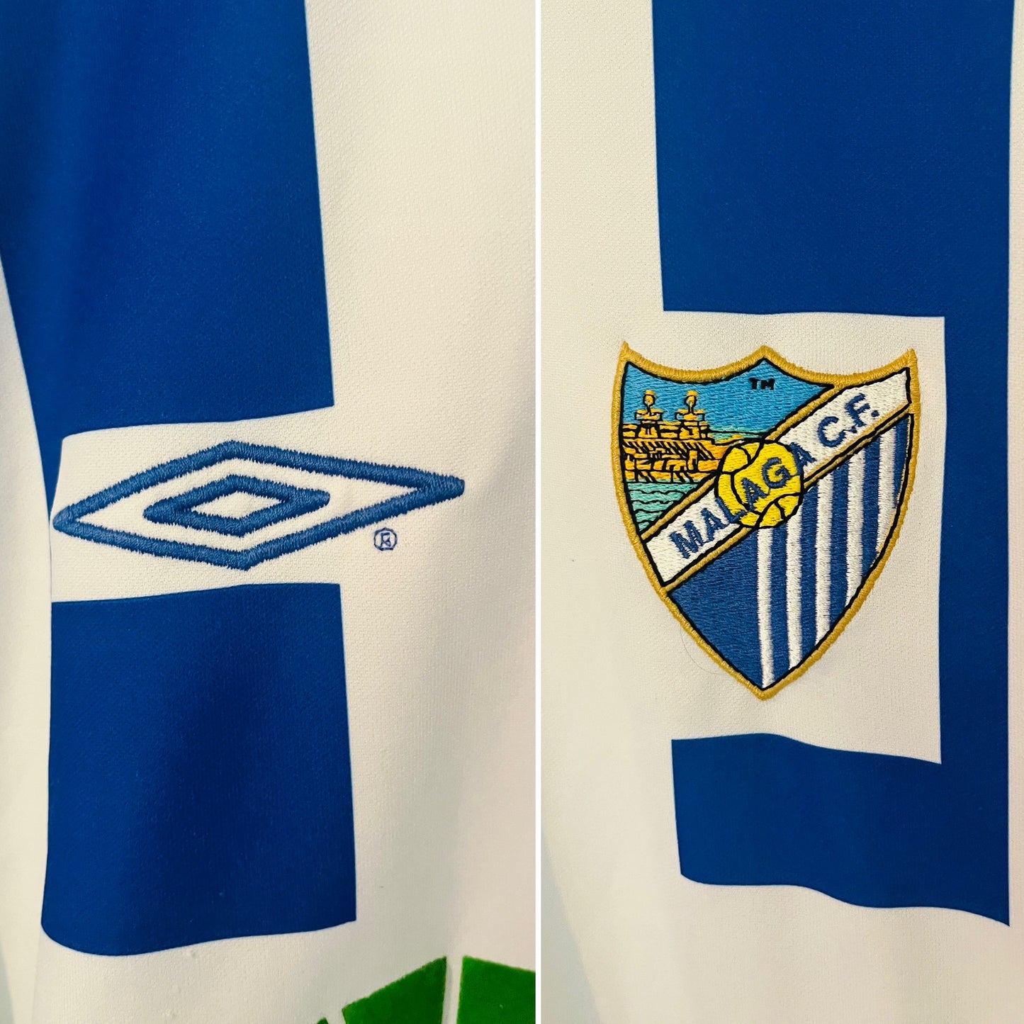 Malaga home football shirt 2002/03 Dario Silva XL