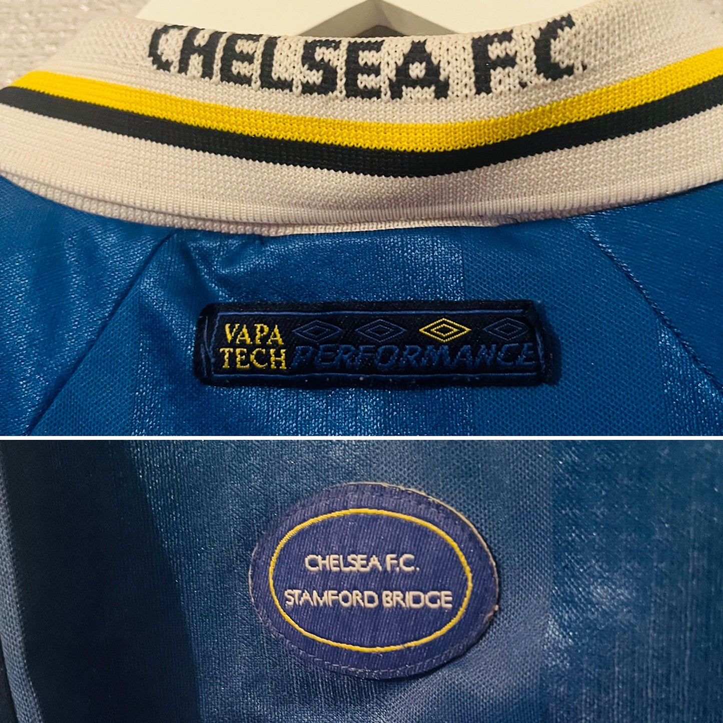 Chelsea home football shirt 1997/99 Leboeuf Large