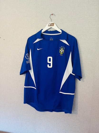 Brazil away football shirt W/C 2002 R9 Large