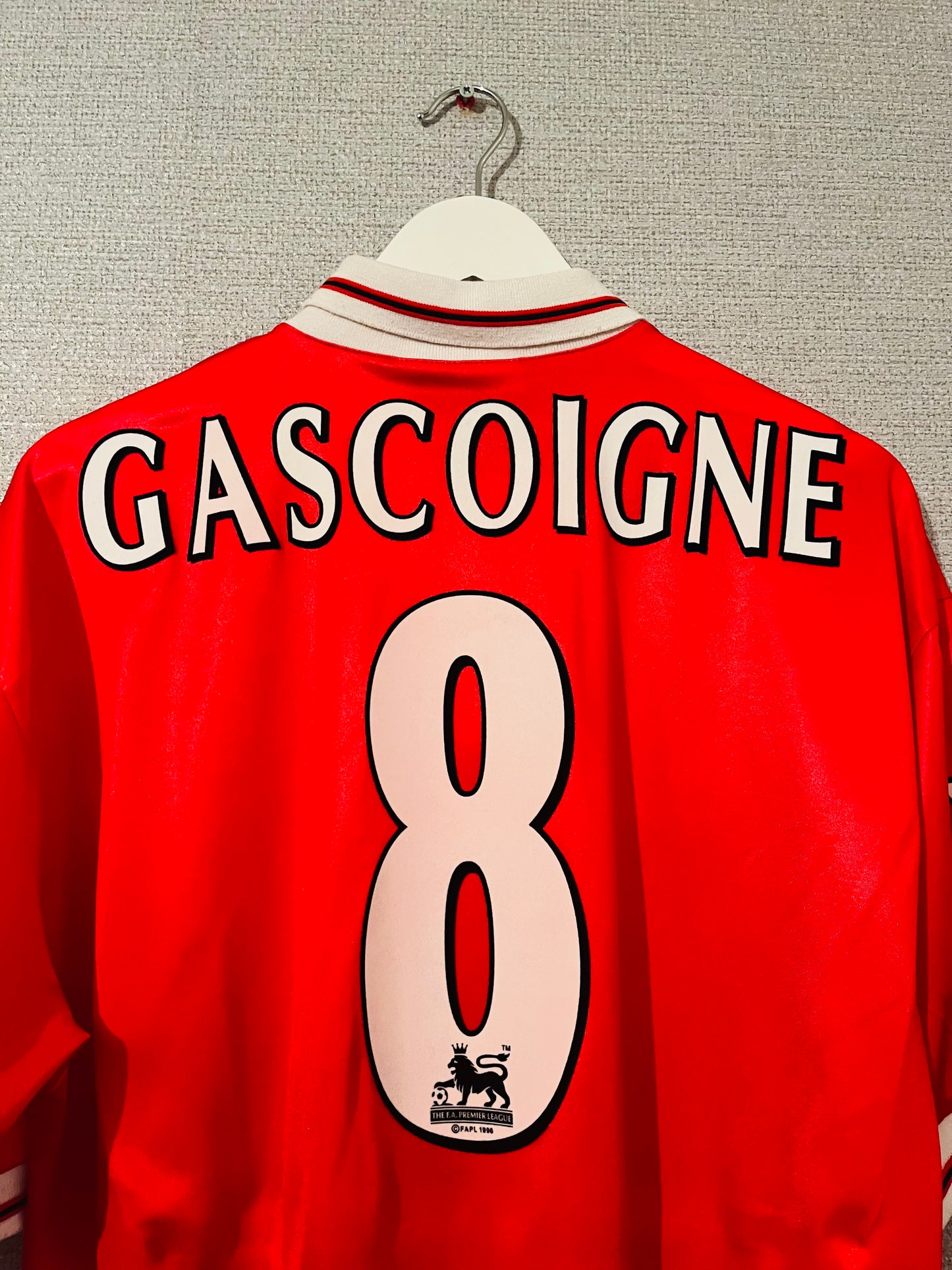 Middlesbrough home football shirt 1998/99 Gazza Large