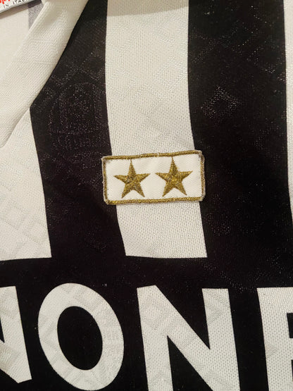 Juventus home football shirt L/S 1992/94 Large