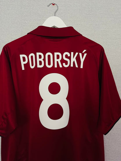 Sparta Prague home football shirt 2003/05 Poborsky Large
