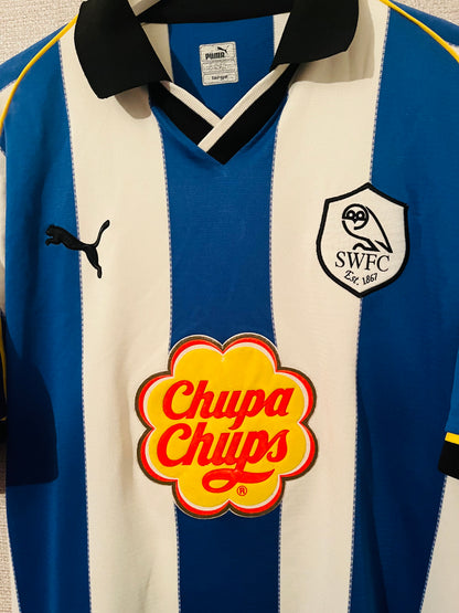 Sheffield Wednesday home football shirt 2000/01 Ekoku Large