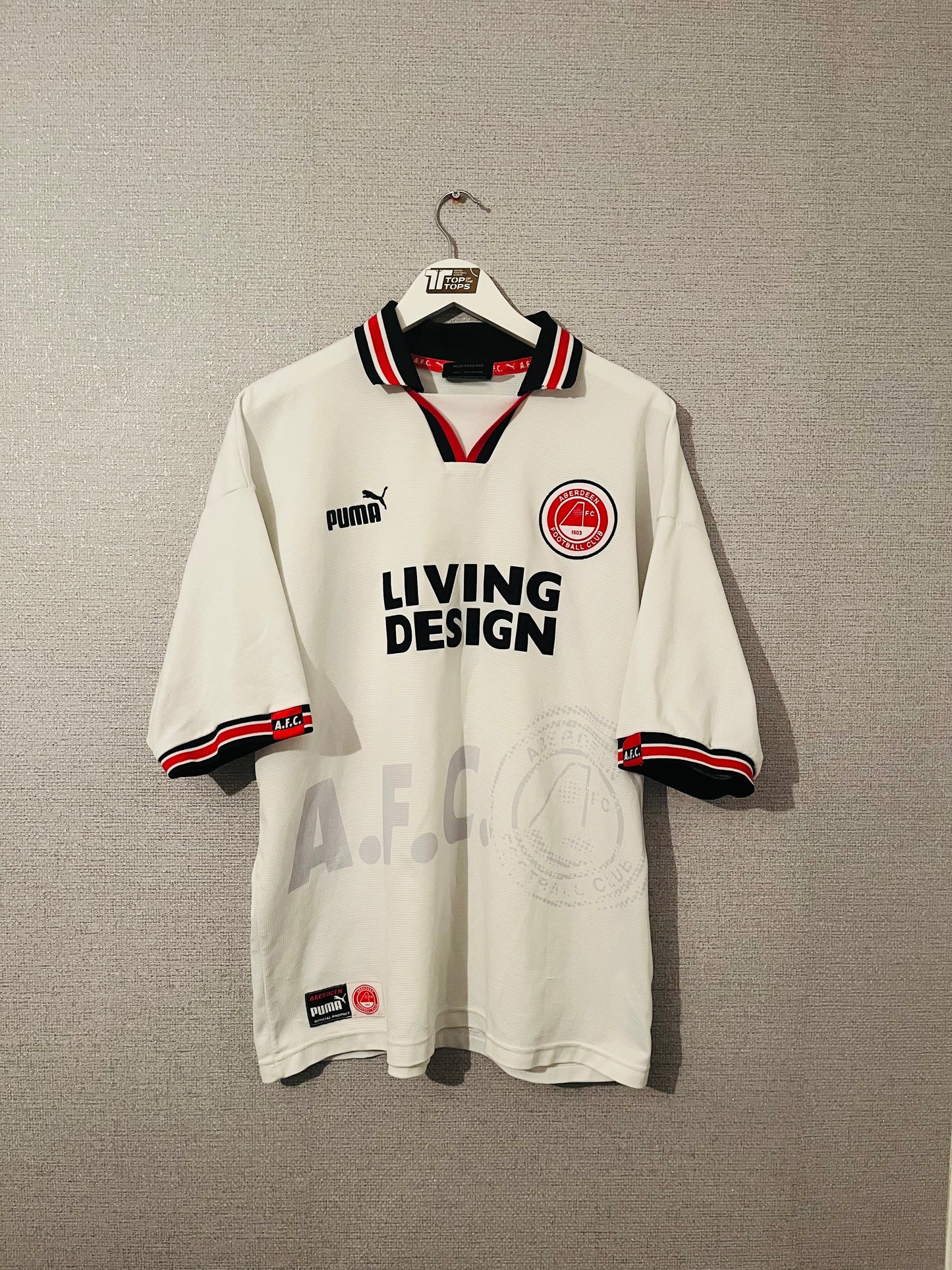 Aberdeen away football shirt 1997/98 XL