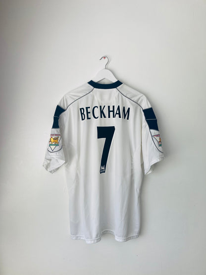Manchester United away football shirt 2000/01 Beckham XXL