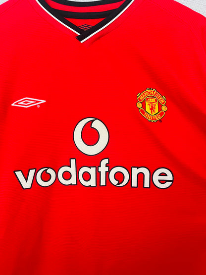 Manchester United home football shirt 2000/01 Beckham XL