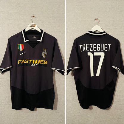 Juventus third football shirt 2003/04 Trezeguet Medium
