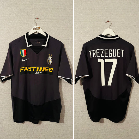Juventus third football shirt 2003/04 Trezeguet Medium
