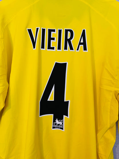 Arsenal away football shirt 2003/04 Vieira XXL