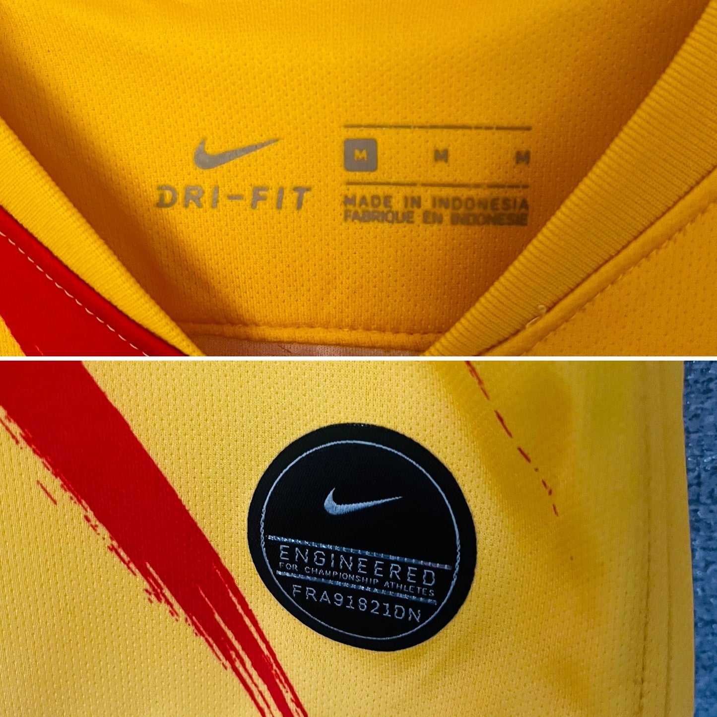 Barcelona fourth Senyera football shirt 2019/20 Suarez Medium